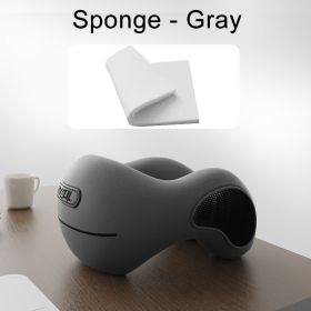 U Shaped Memory Foam Neck Pillows Soft Slow Rebound Space Travel Pillow Sleeping Airplane Car Pillow Cervical Healthcare Supply (Color: Sponge - Gray, Ships From: China)